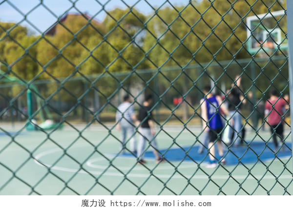 校园操场篮球跑道背景图片